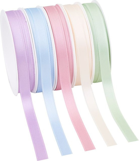 Präsent Satinband Pastell Multicolor aus Polyester - Bild 1