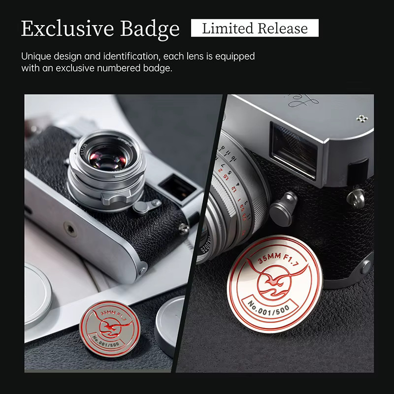 7Artisans 35mm F1.7 Vollformat Objektiv mit großer Blendenöffnung in Silber für Leica M-Bajonett - Bild 4