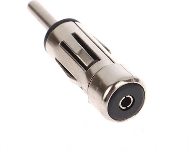 ISO zu DIN Antennenadapter Stecker für Autoradio Stereo Zubehör in Silber - Bild 1