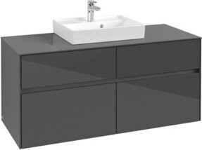 V&B Waschtischunterschrank Collaro in Glossy Grey mit mittiger Waschtischplatzierung, B/T/H: 120 x 54,8 x 50 cm - Bild 1