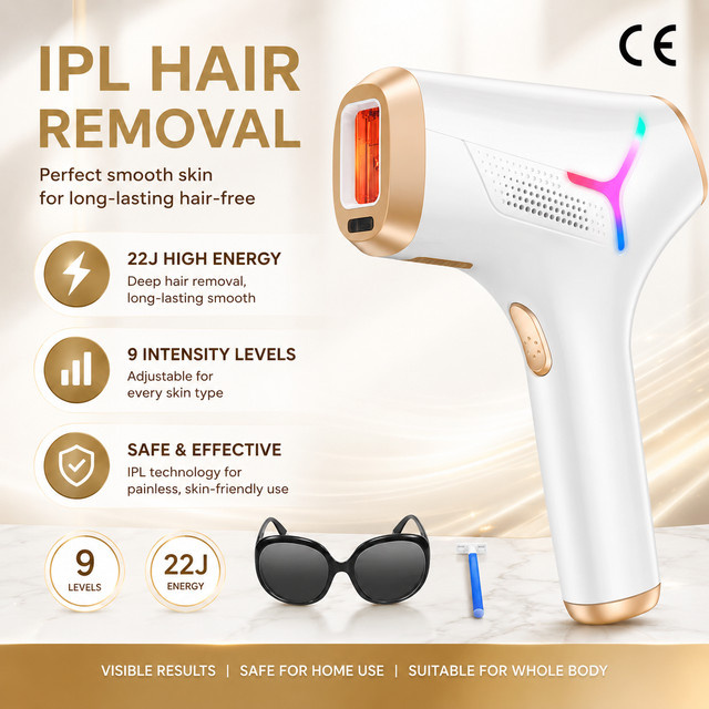 LYSMOSKI IPL-Haarentfernungsgerät, Unisex, Weiß - Bild 1