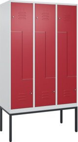 C+P Z-Spind Classic PLUS Spind mit 6 Fächern, Gestell, Zylinderschloss, H x B x T: 212 x 120 x 50 cm - Bild 1