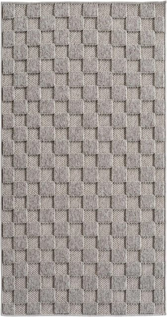 Ayyildiz Flachgewebeteppich Helix Silber mit modernem Design, Breite: 80 cm, Länge: 150 cm - Bild 1
