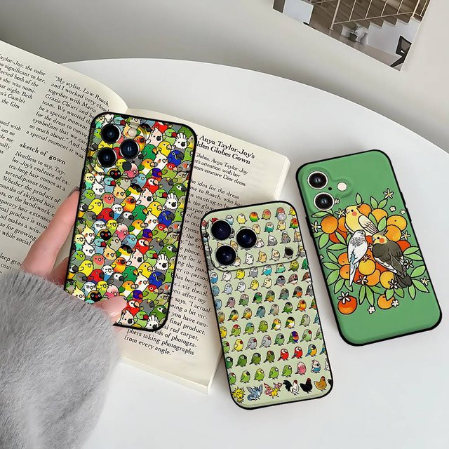 Mesuca Handyhülle mit süßem Papagei Motiv für iPhone 15, 16, 17 Pro Max und weitere Modelle, Multicolor - Bild 1