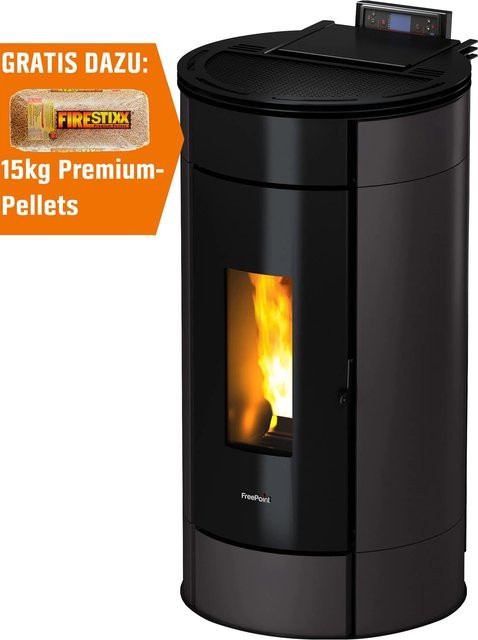 Freepoint Pelletofen Globe in Anthrazit mit 10,5 kW Leistung und WLAN-Funktion - Bild 1