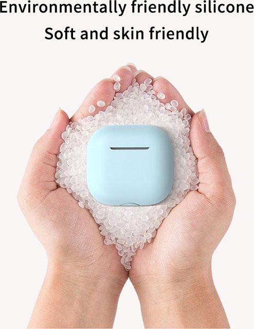 Silikon-Schutzhülle für Apple AirPods 4 mit Ladeanschluss und Anti-Staub-Schutzstecker - Bild 1