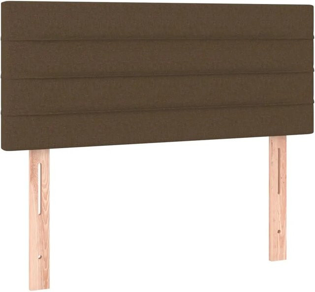 vidaXL Kopfteil Stoff Dunkelbraun B/H: 100 x 88 cm - Bild 1