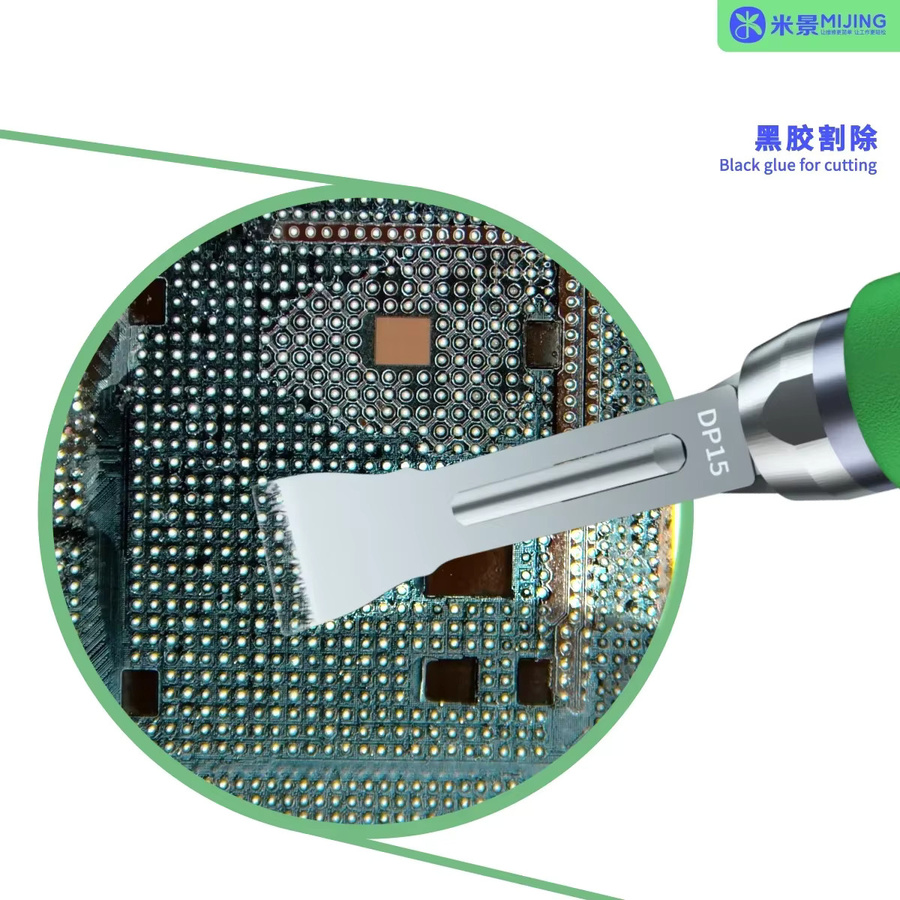 Mijing KC8 Multifunktions Schnellwechselmesser in Schwarz zur Reparatur von Mobiltelefonen und zum Entfernen von Motherboard-Kleber - Bild 2