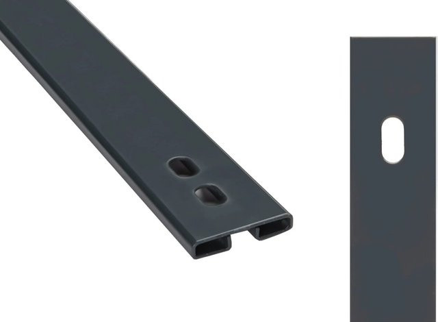 Deutsche Zauntechnik Pfostenabdeckleiste Typ VAP in Anthrazit, Länge: 140 cm - Bild 1