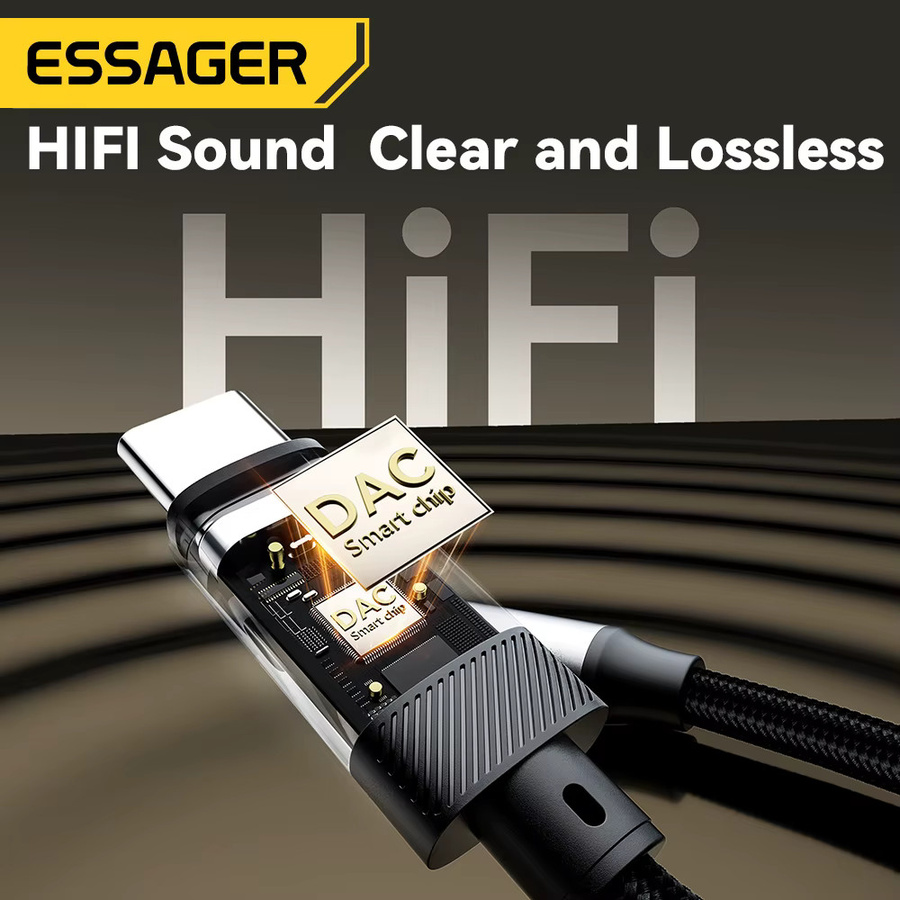 Essager USB-C auf 3,5-mm-Audio-Adapter für iPhone 15, MacBook und Samsung - Bild 2