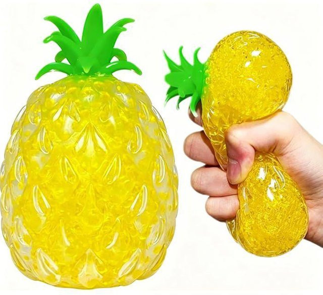 STEL ORA Quetsch-Ananas, Anti-Stress-Ball, Ananasförmig - Bild 1