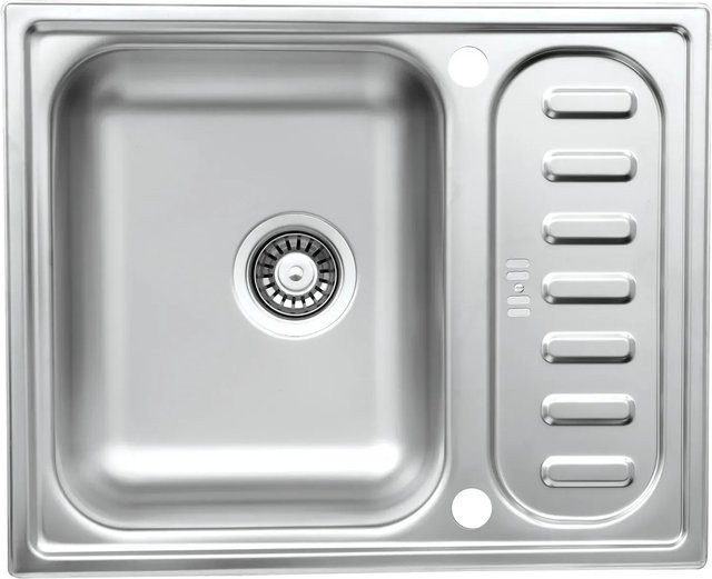 Respekta Einbauspüle Riverside Edelstahl Silber B/T/H: 61,5 x 50 x 17,5 cm - Bild 1