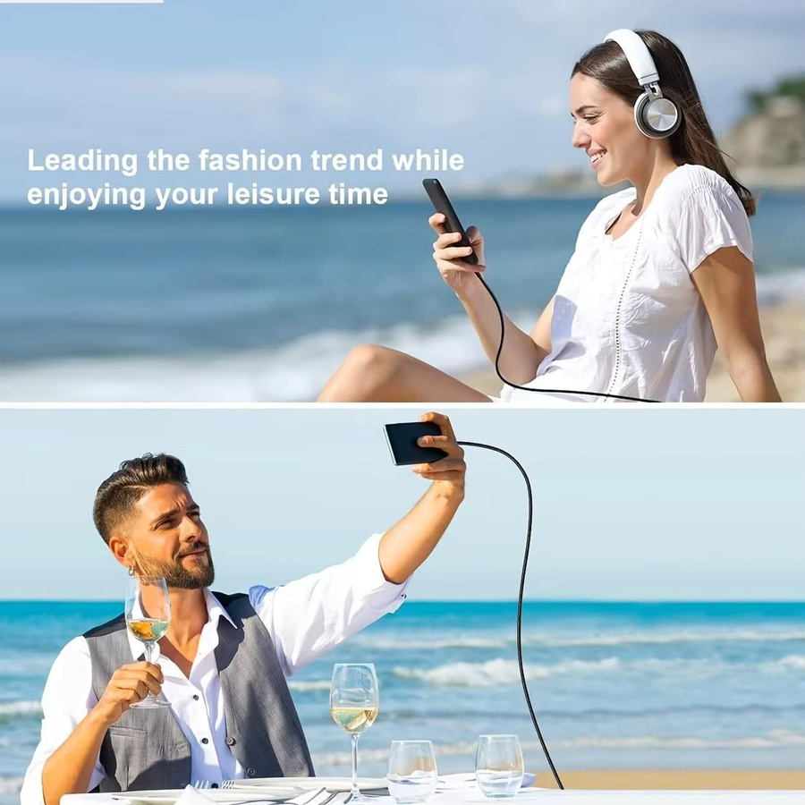 LAIHONEN USB-C Schnelllade-Datenkabel 60W mit 90 Grad Winkel, schwarzes Nylon-Geflechtkabel für Samsung, iPhone 15 und iPad - Bild 6