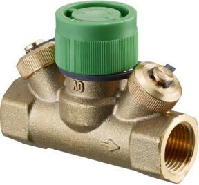 Oventrop Regelventil Hycocon HTZ DN 15 aus Messing mit kvs 1,7 und PN 16, beidseitig Innengewinde, einstellbar und entleerbar - Bild 1
