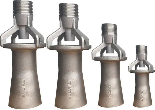Edelstahl Venturi-Mischdüse als Tankmischer und Beschichtungsdüse in Silber, Anschlussgröße: 1-1/2" - Bild 1