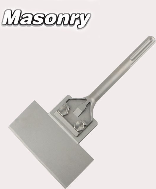 SDCHNESC SDS MAX Bodenschaber mit austauschbarer Klinge in Silber, Breite: 15,2 cm - Bild 1