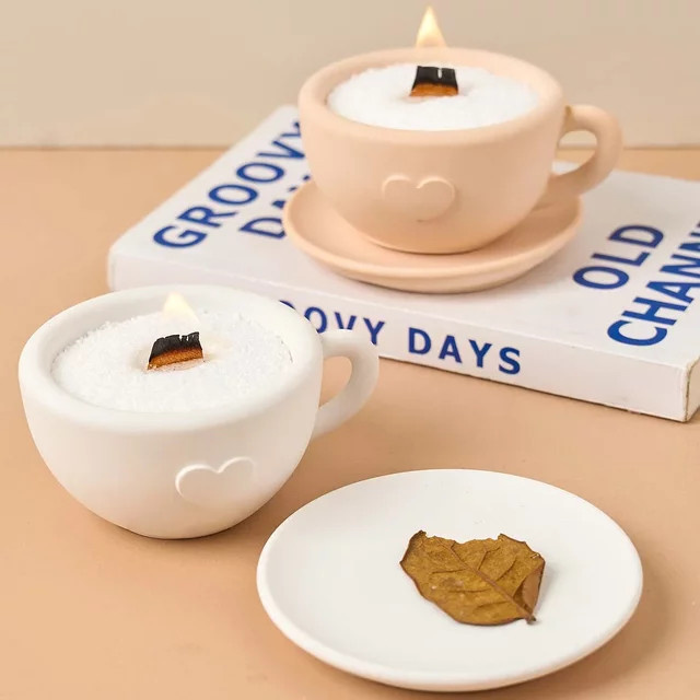 UDOCOOL Silikonform für 3D Liebe Teetasse zur DIY Gestaltung von Kerzen, Kaffee Tassen, Blumentöpfen oder Gips- und Harzobjekten in Weiß - Bild 1
