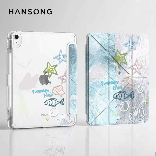 Stoßfeste Schutzhülle von Hansong für iPad Air 11 M4, iPad Air 13 M4 und iPad Pro in Blau - Bild 1
