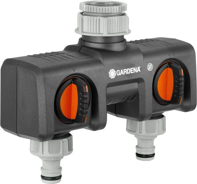 Gardena 2-Wege-Verteiler mit Quick Coupling aus Kunststoff - Bild 1