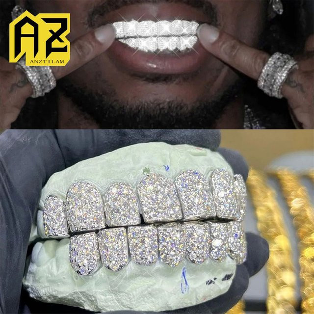 Anztilam Grillz, Messing, Zirkonia, Unisex - Bild 1