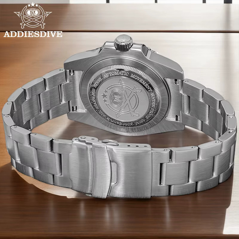 ADDIESDIVE Armbanduhr, Automatik, Edelstahl, Saphirglas, Blau, Herren - Bild 4