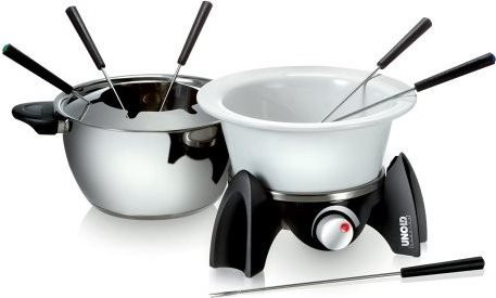 Unold Fondue-Set 48615 in Schwarz und Silber für Fleisch-, Käse- und Schoko-Fondue - Bild 2