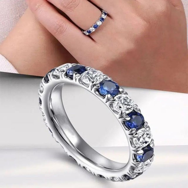 YIRAN Jewelry Verlobungsringe, Zirkonia, Silber, Damen - Bild 1