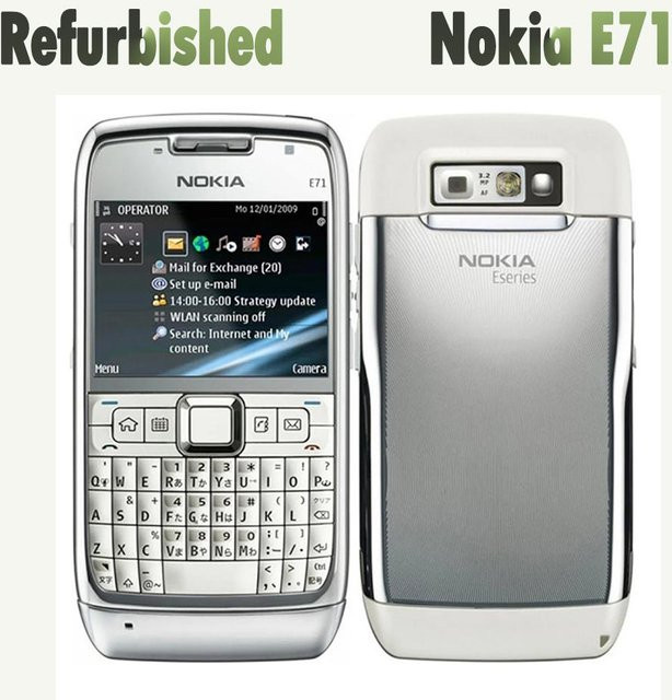 Generalüberholtes Nokia E71 Mobiltelefon mit QWERTY-Tastatur in Grau - Bild 1