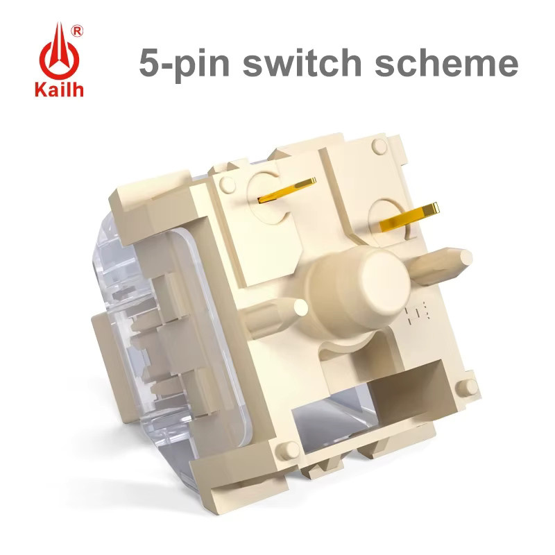Kailh Midnight Switch Pro mechanische Tastaturschalter 5-Pin linear und geräuschlos - Bild 2