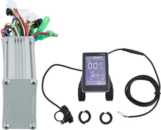 Shoemst Elektrofahrrad Motorcontroller und Display Kit GD06 in Grau/Silber für 36V 48V mit 250W 350W - Bild 1