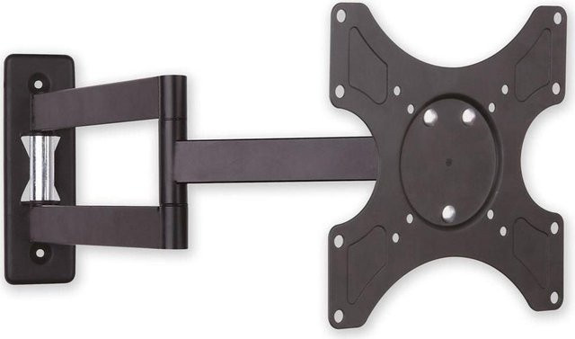 Techly Wandhalterung für LCD und LED Fernseher 19 bis 37 Zoll, neigbar und drehbar mit 3 Gelenken, Schwarz (ICA-LCD-2903) - Bild 1