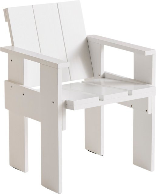 HAY Crate Dining Chair aus lackiertem Kiefernholz in Weiß - Bild 1