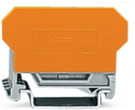 WAGO 280-638 Basisklemmenblock mit Zugfeder in Grau und Orange - Bild 1