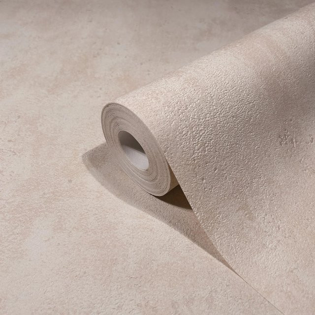 Marburg Vliestapete Uni Modern in Beige-Rosa mit FSC-Zertifizierung - Bild 1