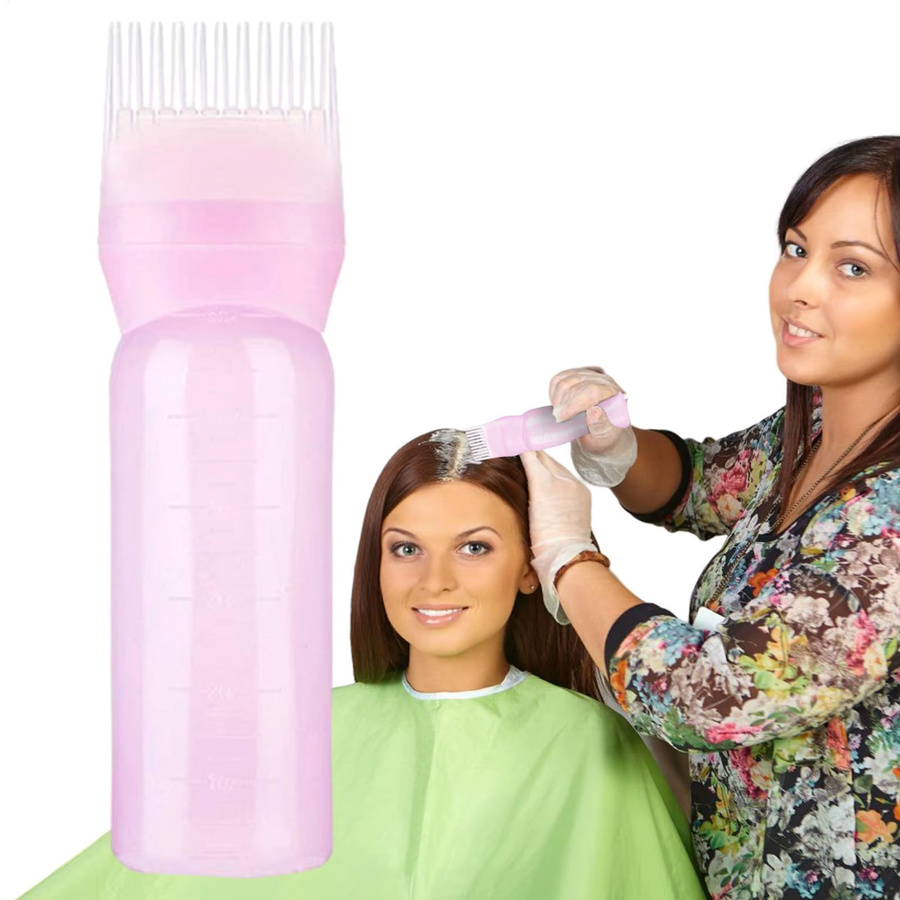Wurzelkamm-Applikatorflasche mit Skala für Haarfärbemittel, Unisex - Bild 2