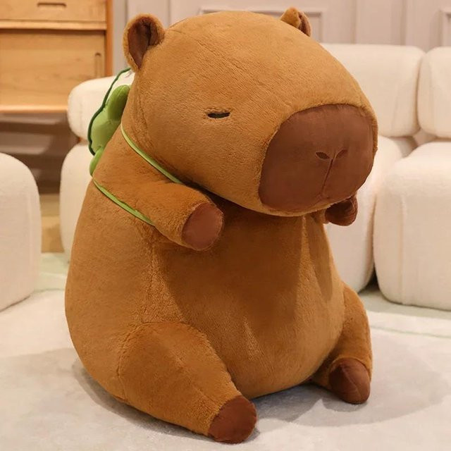 Yiran Health & Beauty Capybara Plüschtier, 45cm, Braun - Bild 1