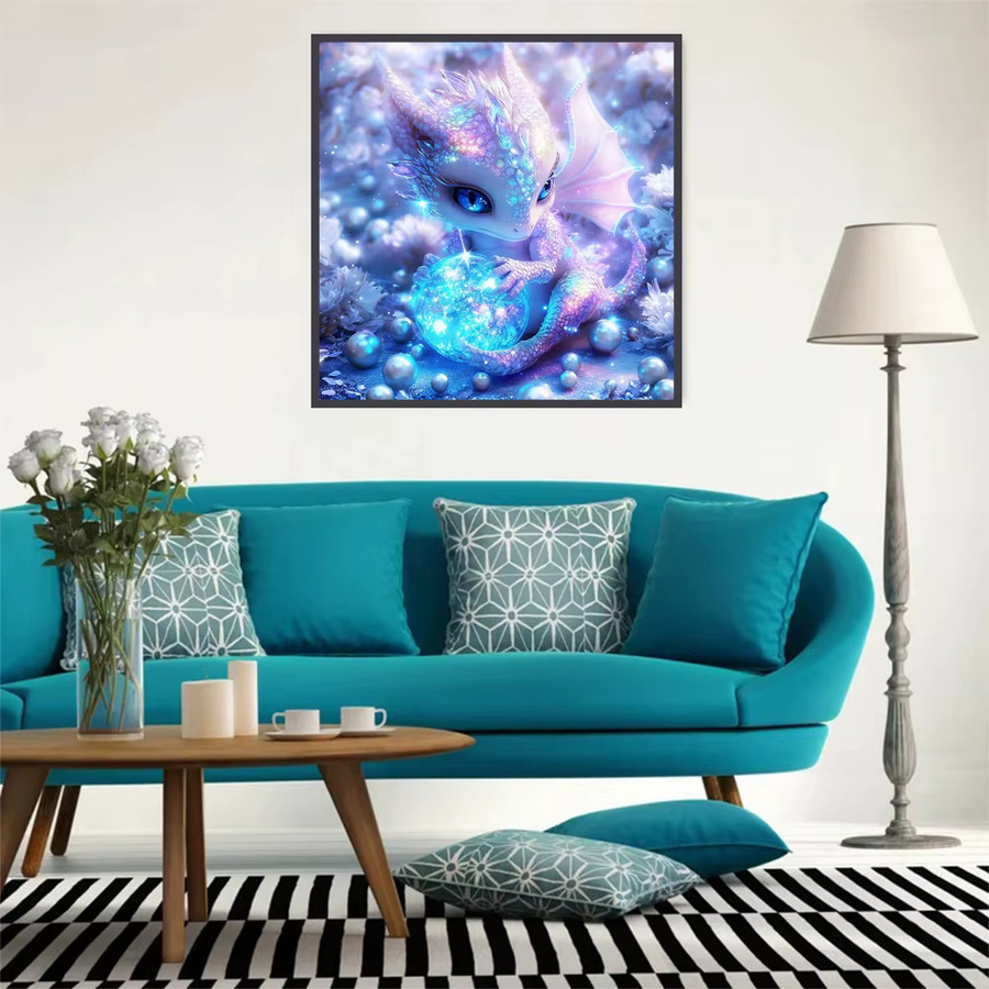 EverShine DIY 5D Diamant Stickerei Set Dinosaurier Cartoon Mosaik Wanddekoration Multicolour B/H: 20 x 20 cm - Bild 3