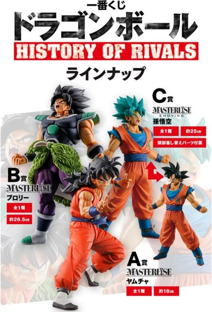 Bandai Dragon Ball Super History of Rivals Son Goku Broly Yamcha, Anime-Figuren Modelle, Einzelfigur - Bild 1
