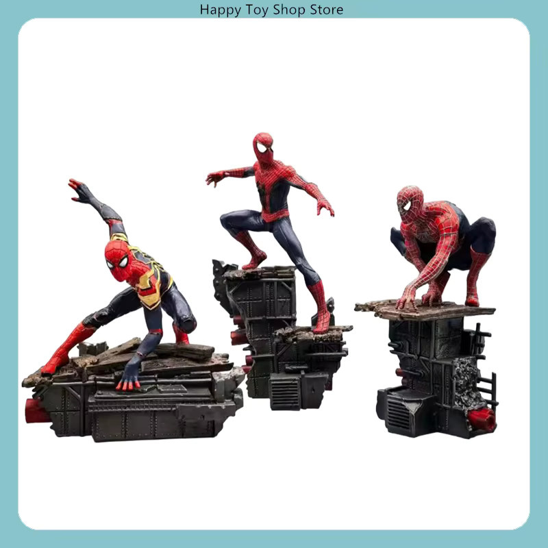 Bandai Marvel Spider-Man Actionfiguren-Set, 3-teiliges Set, Sammlermodellstatue - Bild 3