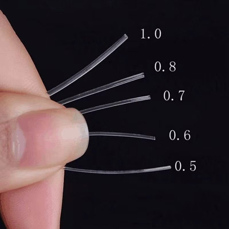 Transparenter weißer Kristallfisch-Filament-Elastikfaden für Schmuckherstellung - Bild 3