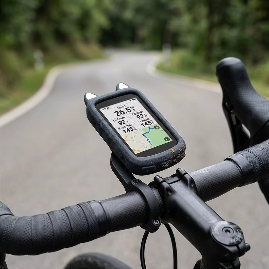 Silikonhülle für iGPSPORT BSC500 Fahrradcomputer inklusive Displayschutzfolie in Schwarz - Bild 5
