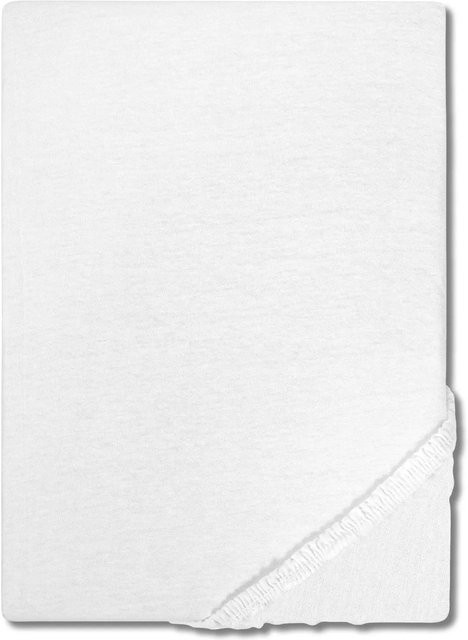 CloudComfort Spannbetttuch Basic aus Baumwolle, Weiß, B/T: 140 x 200 cm - Bild 1