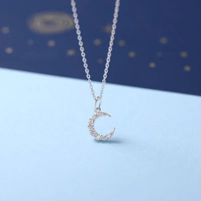 Lucky Star Jewelry Schlüsselbeinkette 925 Silber, Diamantbesetzt, Damen - Bild 1