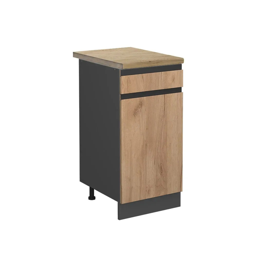 Vicco Küchenunterschrank R-Line Goldkraft Eiche und Anthrazit, Breite: 40 cm - Bild 2