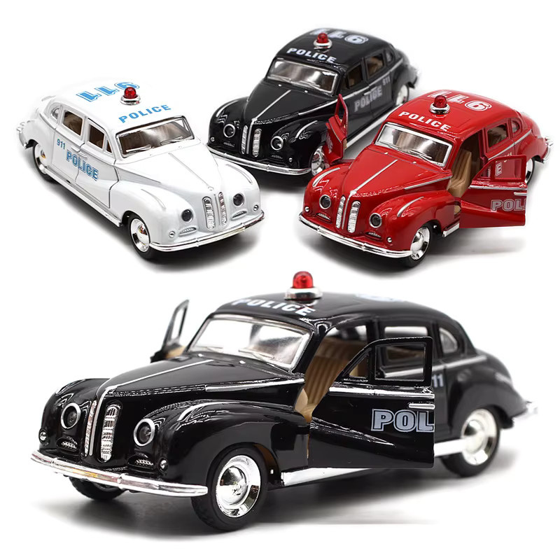 WELLY Klassische Vintage-Autos, Legierungsmodelle, 1:32, Polizei, Feuerwehr - Bild 4