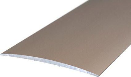 Carl Prinz Übergangsprofil aus Aluminium, silberfarben, B: 80 mm, H: 5 mm, ungelocht - Bild 1
