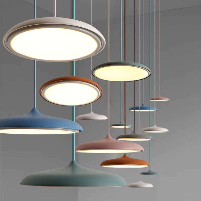 KINLAMS Moderne LED-Pendelleuchte in Ringform, UFO-Design, Schwarz, Rund - Bild 3