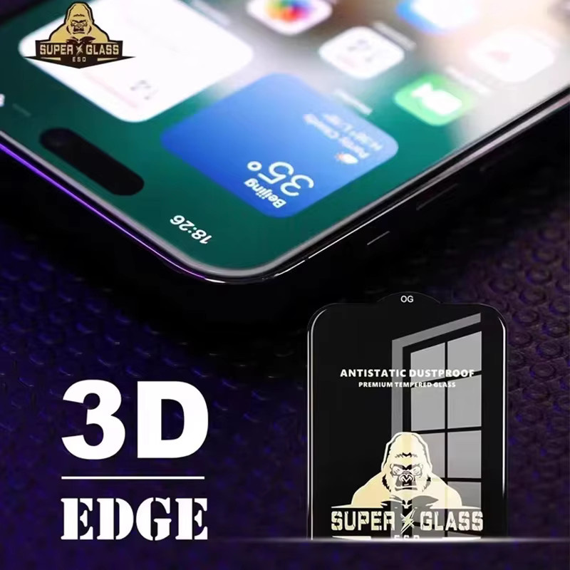 King Kong Gorilla Displayschutz aus gehärtetem Glas für Xiaomi 15T 14T 13T 12T 11T 10T Pro 5G in Transparent - Bild 4