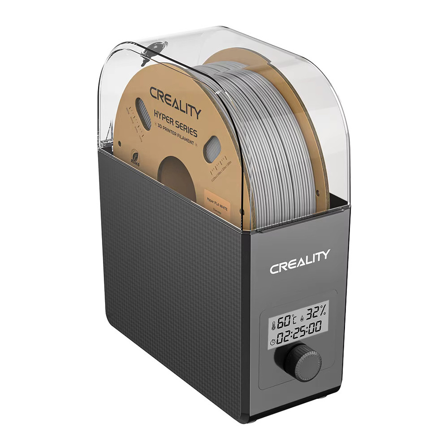 Creality Filament Dryer Box 2.0 Heißluftheizung für 1,75 mm und 2,85 mm Filamente in Schwarz mit 24-Stunden-Timer und Echtzeit-Feuchtigkeitsmonitor - Bild 2