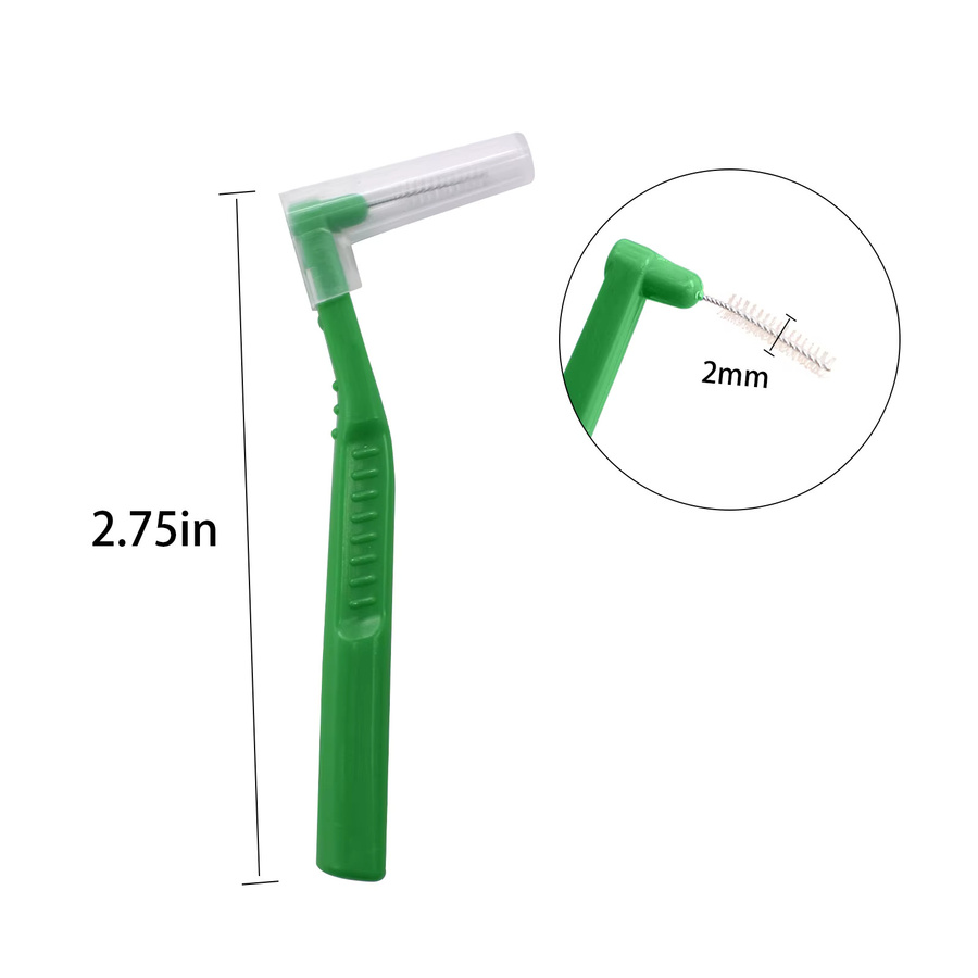 5er-Set L-förmige Interdentalbürsten zur Mundhygiene und Zahnreinigung - Bild 2